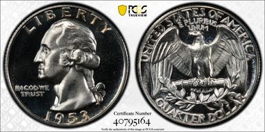 1953 25C DDO FS-101 PR67