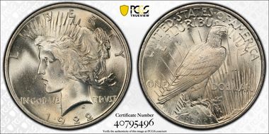 1922 $1 MS66