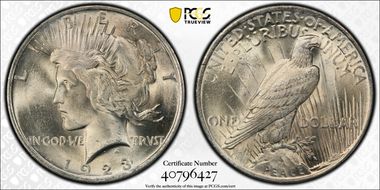 1923 $1 MS66+ 