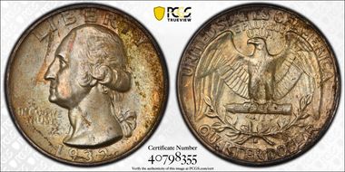 1932-S 25C MS64+