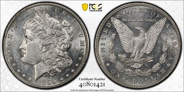 1899-O $1 Micro O AU58