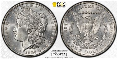 1904 $1 MS64+
