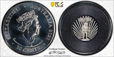 2020 20C AC/DC- Ballbreaker 25th Anniversary Colorized MS69