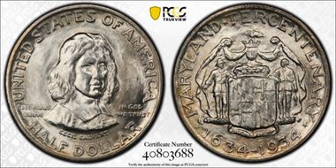 1934 50C Maryland MS66