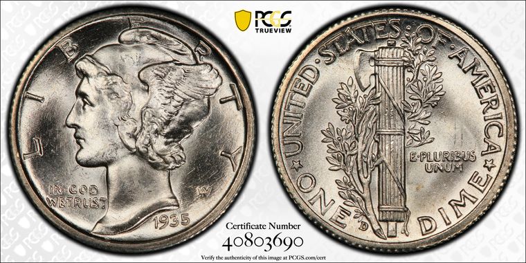 Cert 40803690 - Coin Image