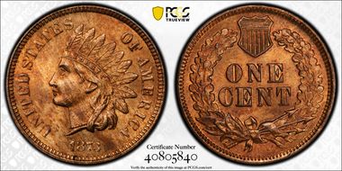 1873 1C Open 3 MS64RB