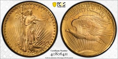 1928 $20 MS66+