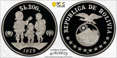1979-CHI 200 P Year of the Child KM-198 Ag PR69DCAM