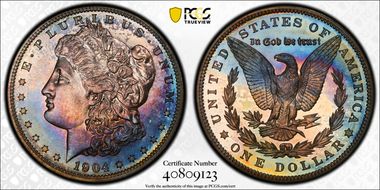 1904 $1 PR67+