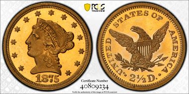 1875 $2.50 PR64CAM