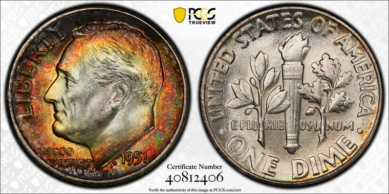 Cert 40812406 - Coin Image