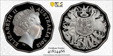 2012 50C Silver PR69DCAM