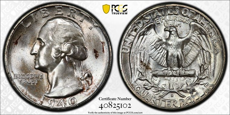 Cert 40825102 - Coin Image