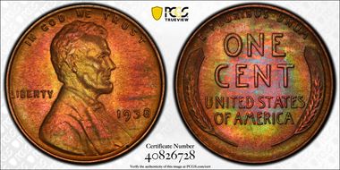 1938 1C MS65RB