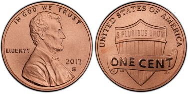 2017-S 1C Shield Enhanced Unc Set SP70RD