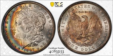 1887 $1 MS64
