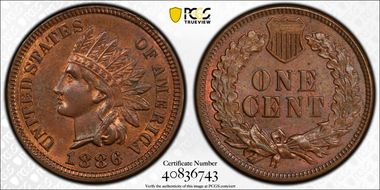 1886 1C Type 1 MS63BN