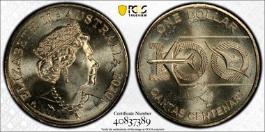 2020 $1 Qantas Centenary MS65