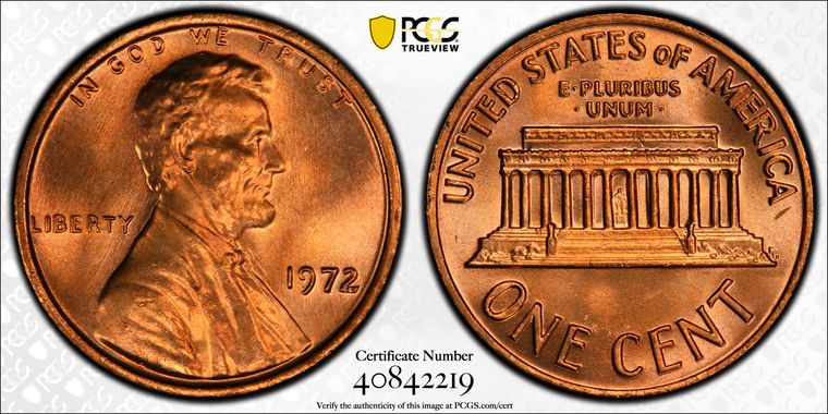 Cert 40842219 - Coin Image