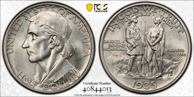 1935-D 50C Boone MS64