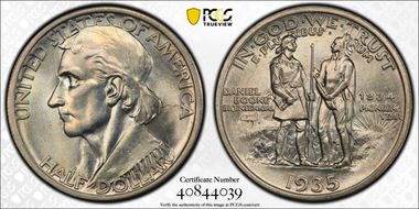 1935/34 50C Boone MS64