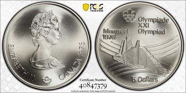 1976 $5 Village MS70