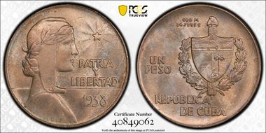 1938 Peso ABC KM-22 MS65