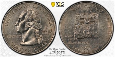 2008-P 25C New Mexico AU58