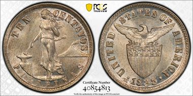 1935-M 10C KM-169  Ag MS66