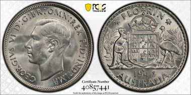 1944-S Florin KM-40  Ag MS66