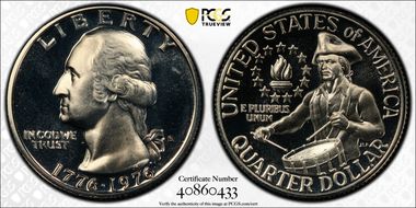 1976-S 25C Silver PR67CAM
