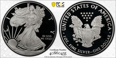 2020-S $1 Silver Eagle PR69DCAM