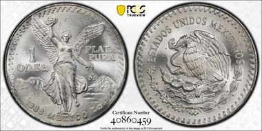 1988-Mo Onza Libertad Ag MS67