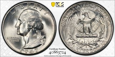 1947-S/S 25C RPM, FS-502 MS66