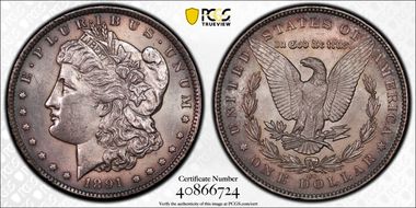 1891-CC $1 VAM 3, Spitting Eagle N1