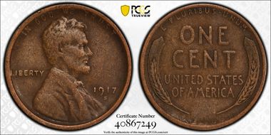 1917-S 1C VF30BN