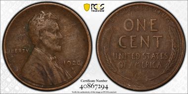 1920-S 1C VF30BN