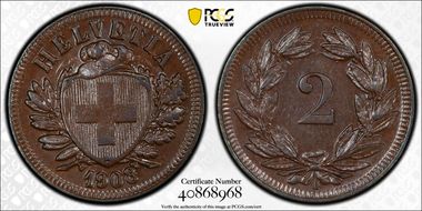 1908 B 2 Rap MS64BN