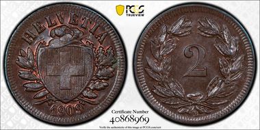 1909 B 2 Rap MS65BN