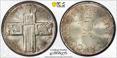 1963 B 5 Fr Red Cross MS65