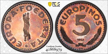 1952-HM 5 Eur X#17 Ag PR64