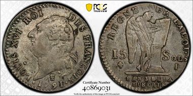 1791-I 15 Sol Gad-36 Dot, 2nd Sem. XF45