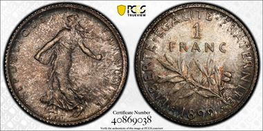 1899 1 Fr Gad-467 F-217 MS65
