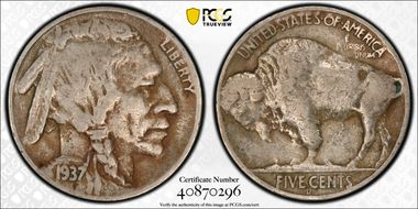 1937-D 5C 3 Legs F15