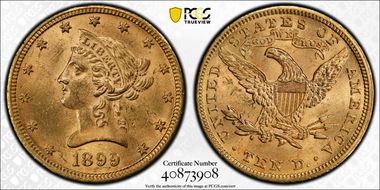 1899 $10 MS63