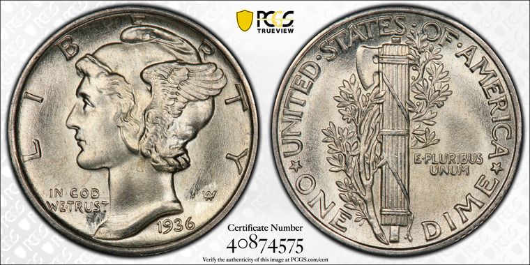 Cert 40874575 - Coin Image