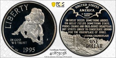 1995-S $1 Civil War PR68DCAM