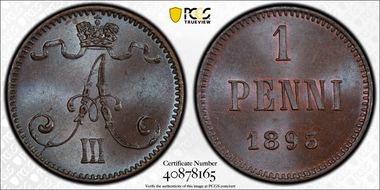1893 Penni MS65BN
