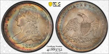 1837 50C MS65