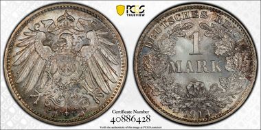 1914-D Mark J-17 Ag MS67